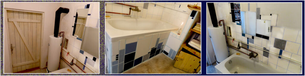 Das Holzofen-Badezimmer - Die Wärme und der Duft