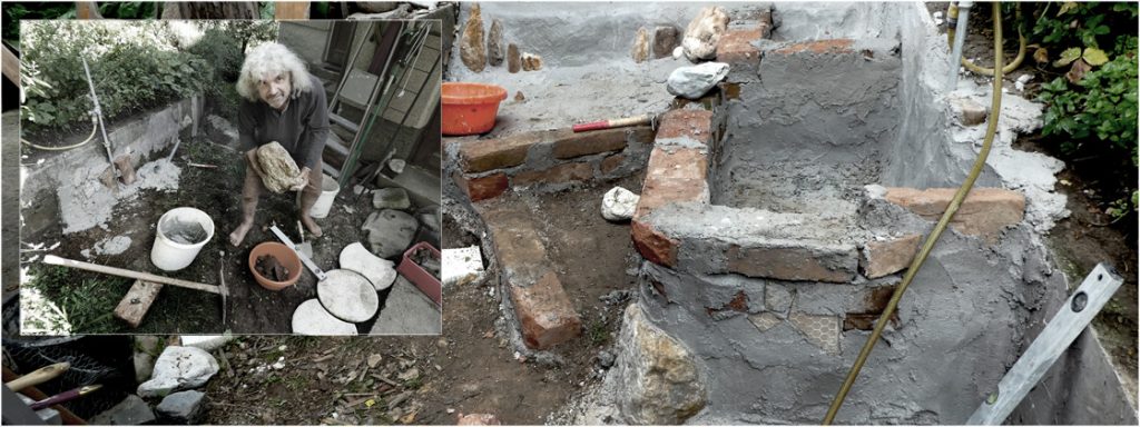 Der Bau eines Waschbeckens und einer Treppe als Aufstieg in den Kulturgarten, 2. Bild