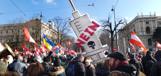 Demonstration gegen Pflichtinjektionen - Nein