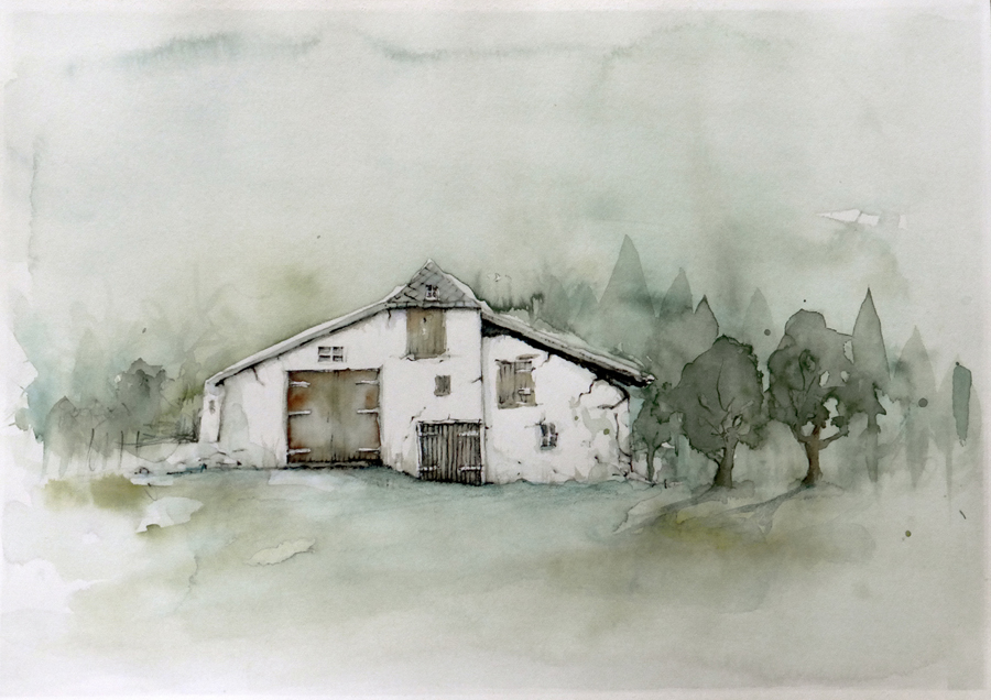 Die Baracke beim Wald 02 fast sw - unbewohnt