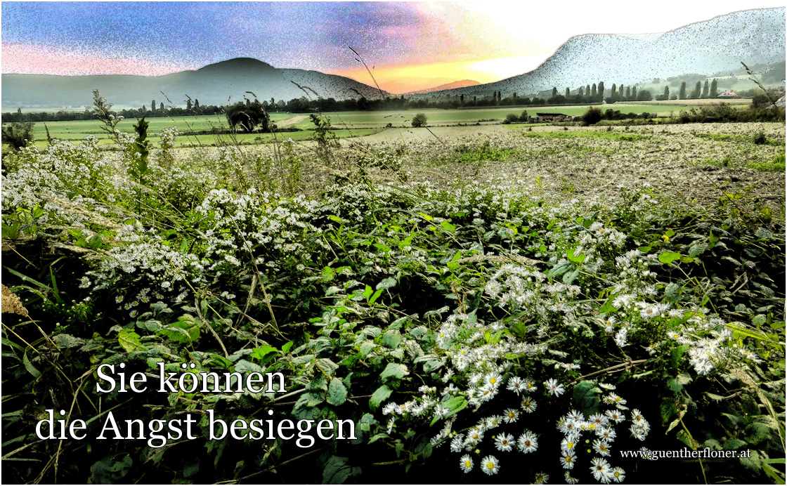 Bildende Beratung - Sie können die Angst besiegen - Sonne hinter dem Schneeberg