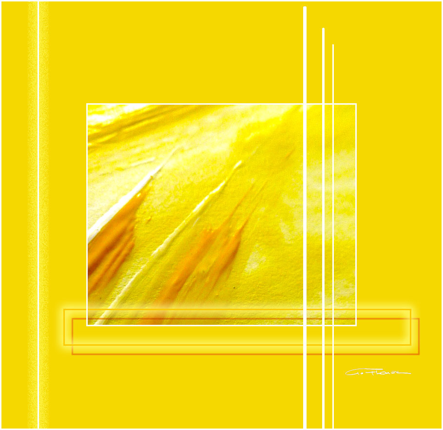 Farbe und Licht - white in yellow