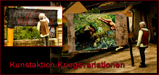 Kunstaktion - Kriegsvariationen